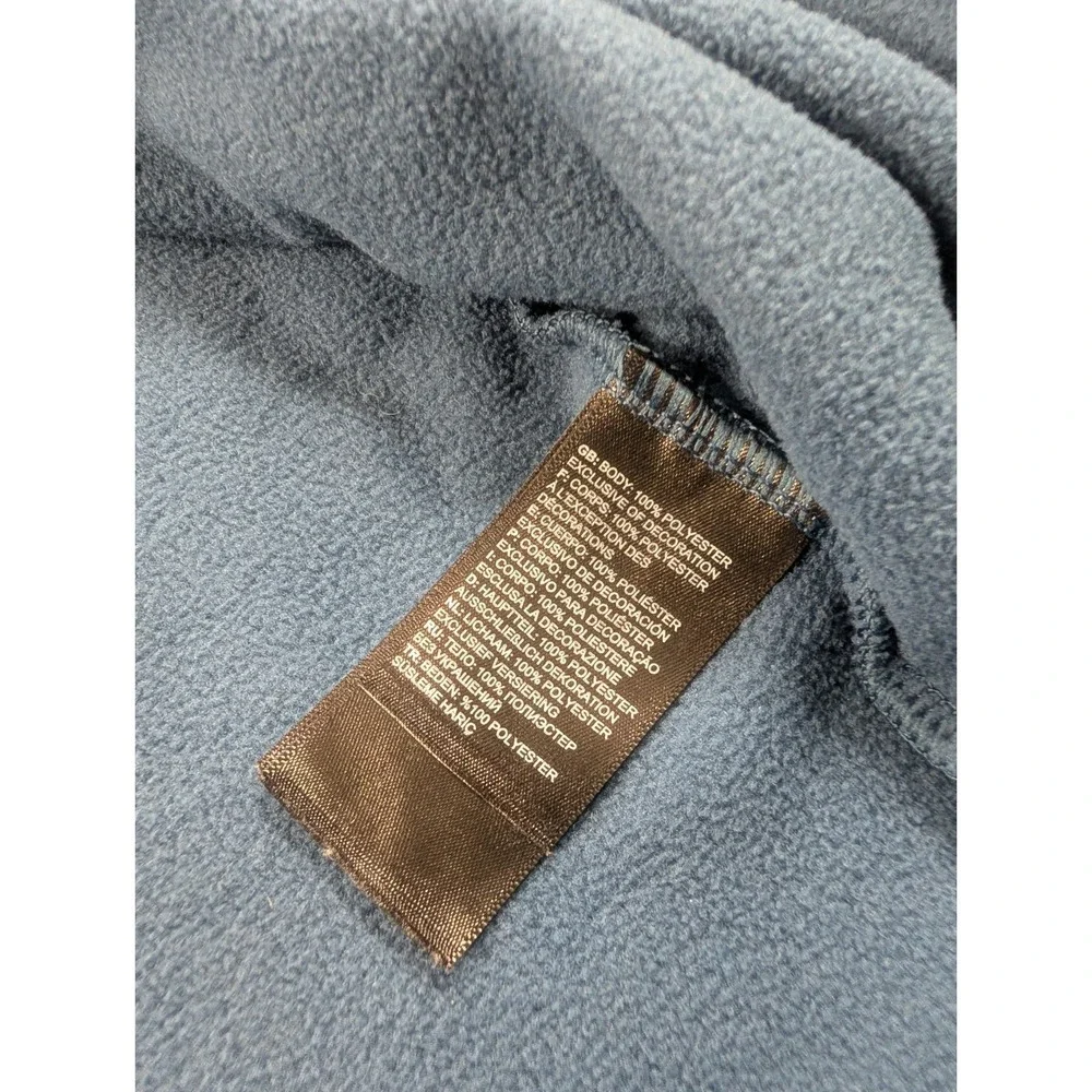 The North Face Mens M Blue Heather 1/4 Zip Fleece Pullover Lightweight Hiking